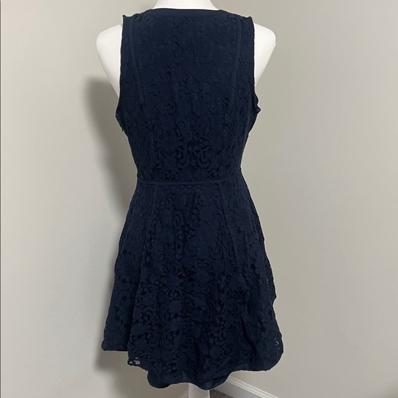 LC Lauren Conrad Elegant Navy Lace Dress - Picture 4 of 5